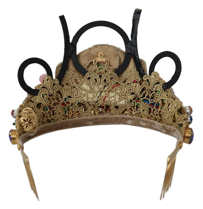 Приголомшлива тіара з кришталевою діадемою Dolce &amp; Gabbana - різнокольорове золото