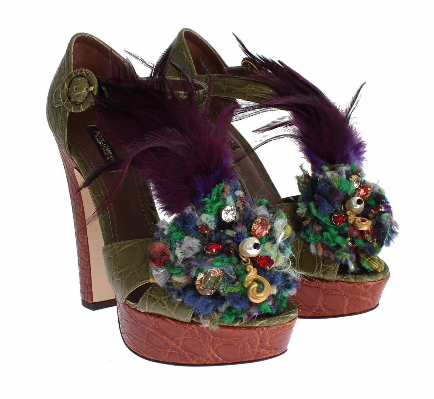 Босоніжки Dolce &amp; Gabbana Crystal Enchanted Ankle Strap