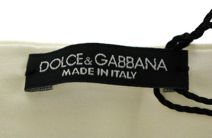 Ексклюзивний білий шовковий вечірній пояс Dolce &amp; Gabbana