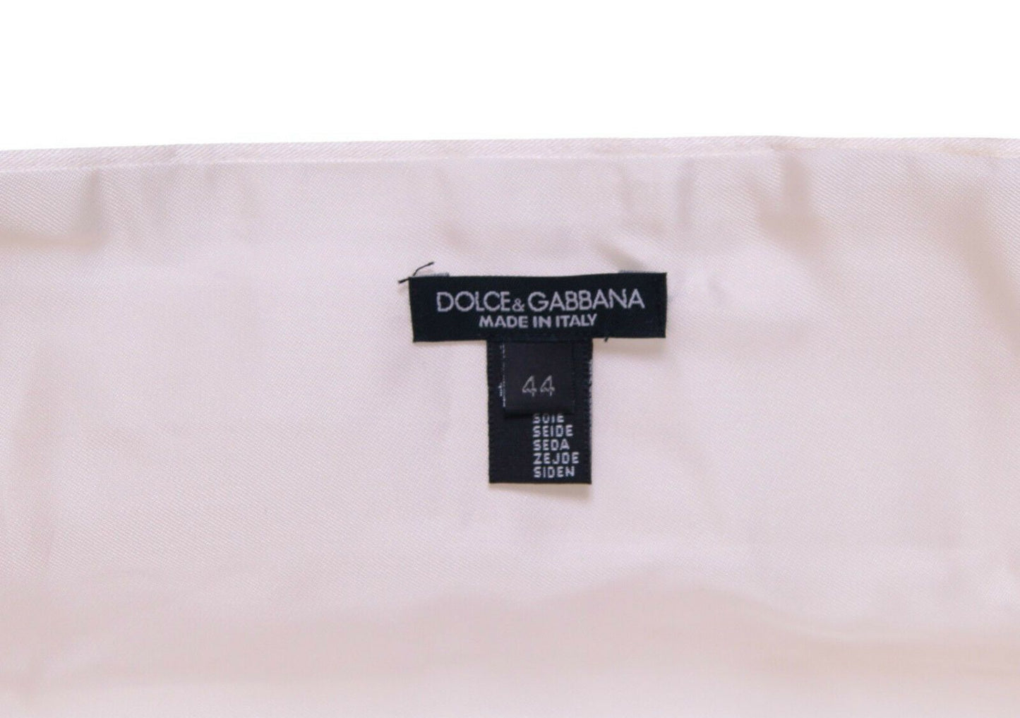 Елегантний білий шовковий пояс Dolce &amp; Gabbana