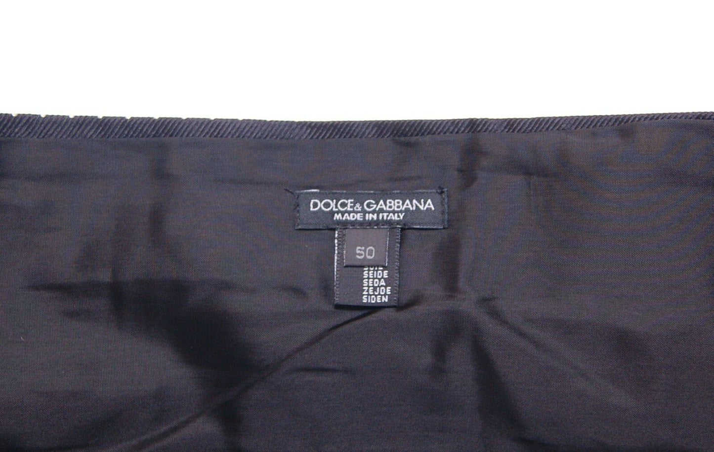 Елегантний чорний шовковий купальник Dolce &amp; Gabbana в горошок