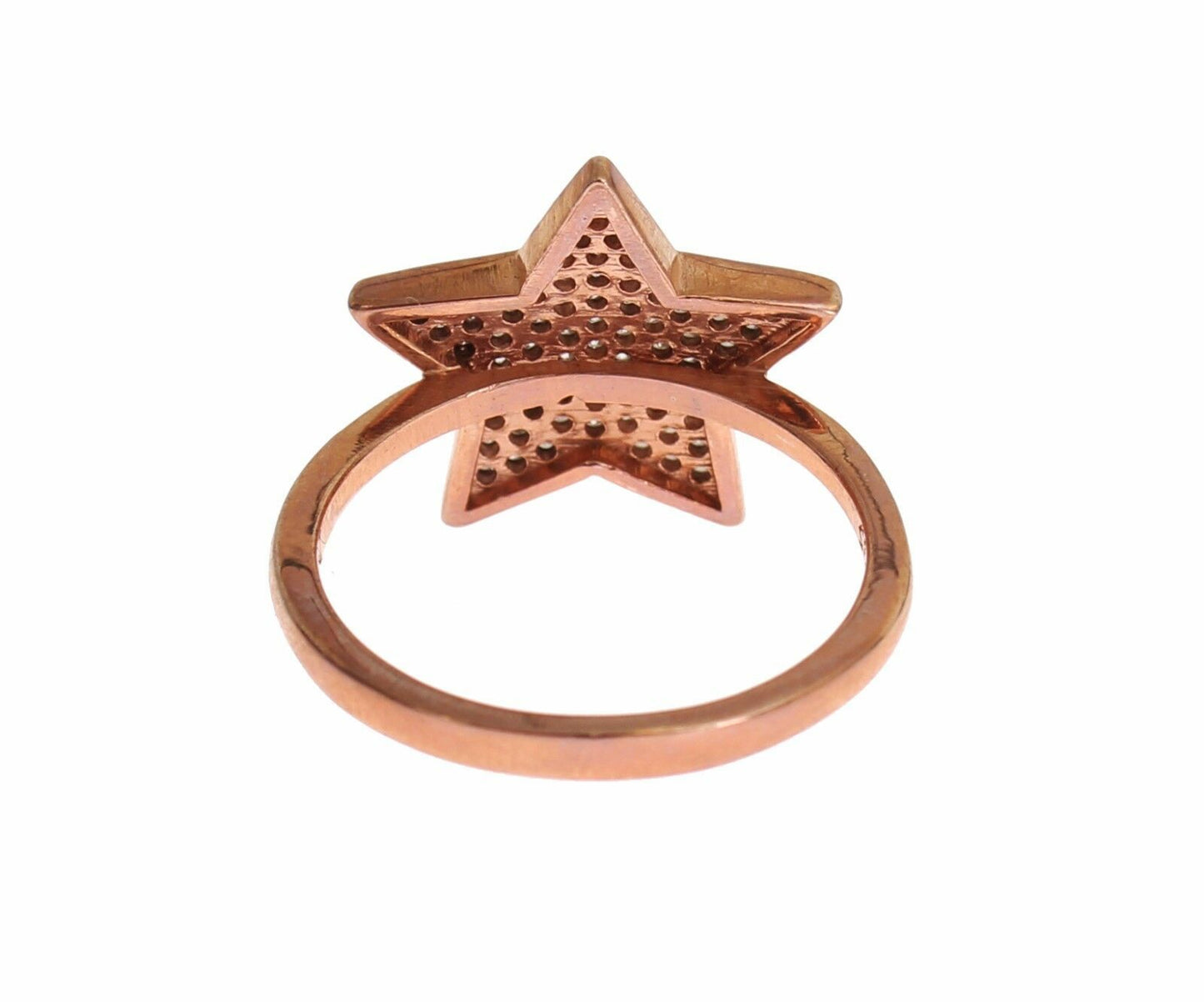 Каблучка Nialaya Dazzling Pink Gold Plated Sterling Silver CZ
