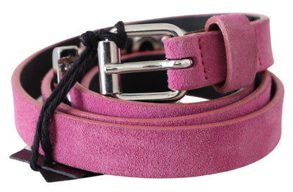 Рожевий шкіряний пояс Just Cavalli Fuschia