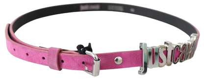 Рожевий шкіряний пояс Just Cavalli Fuschia