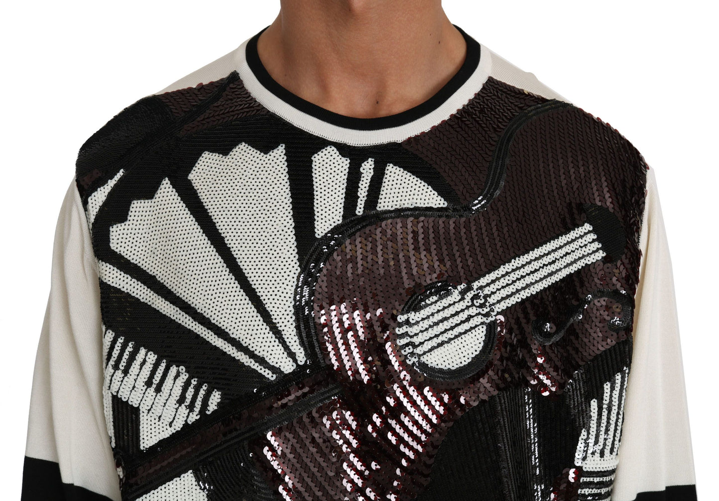 Шовковий светр із блискітками Dolce &amp; Gabbana New York Jazz
