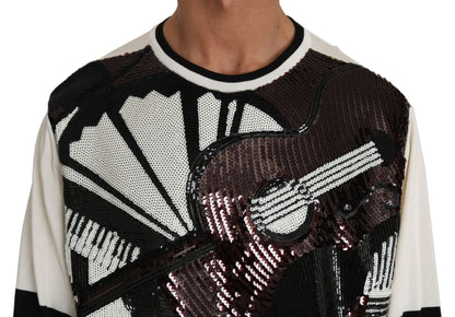 Шовковий светр із блискітками Dolce &amp; Gabbana New York Jazz