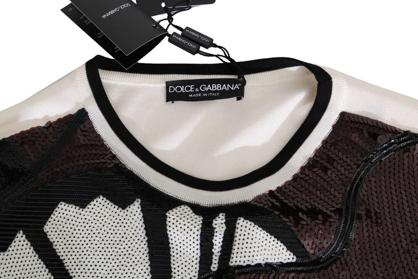 Шовковий светр із блискітками Dolce &amp; Gabbana New York Jazz