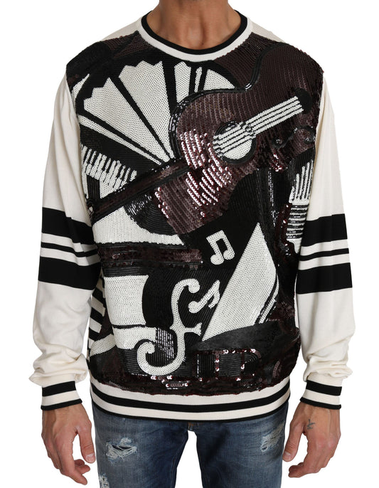Шовковий светр із блискітками Dolce &amp; Gabbana New York Jazz