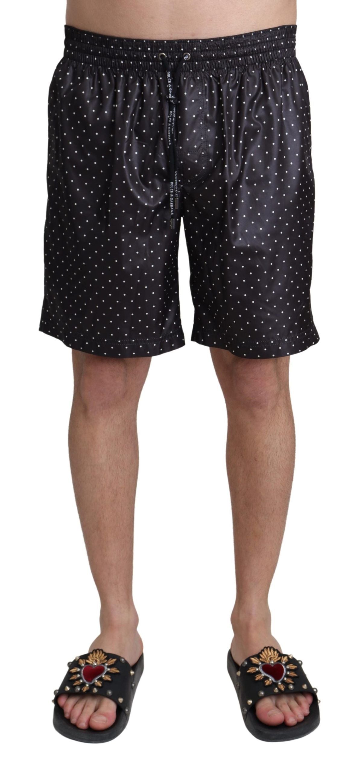 Чоловічі плавки Dolce &amp; Gabbana Chic Black в горошок
