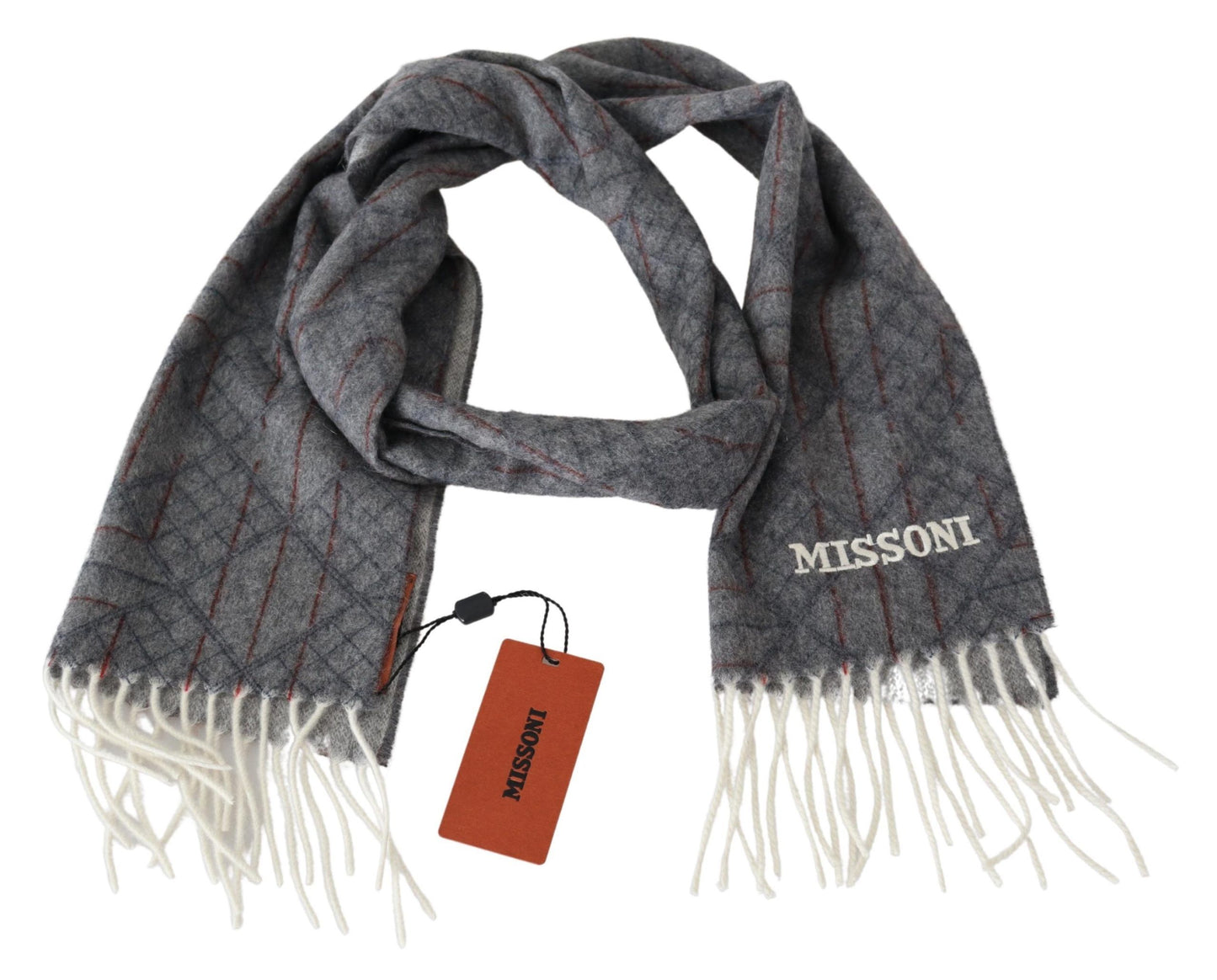 Елегантний кашеміровий шарф унісекс Missoni з фірмовим малюнком