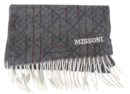 Елегантний кашеміровий шарф унісекс Missoni з фірмовим малюнком