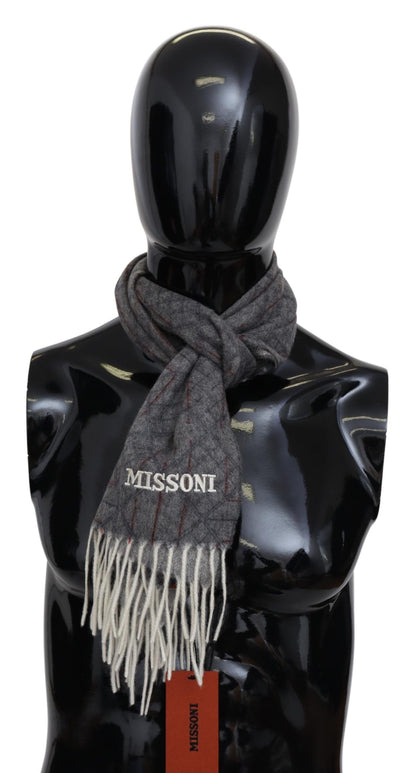 Елегантний кашеміровий шарф унісекс Missoni з фірмовим малюнком