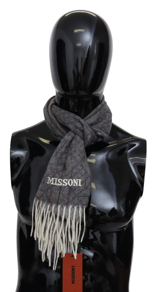 Елегантний кашеміровий шарф унісекс Missoni з фірмовим малюнком
