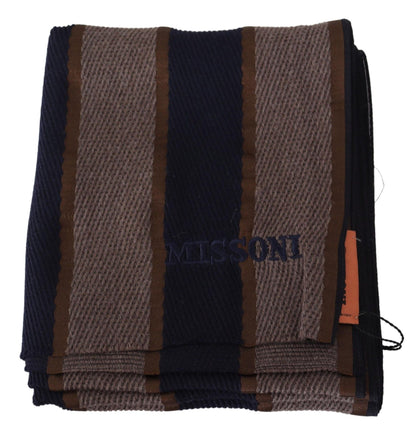 Елегантний вовняний шарф у смужку Missoni