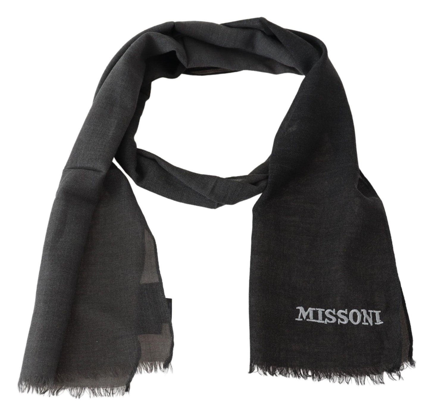 Розкішний вовняний шарф Missoni з бахромою