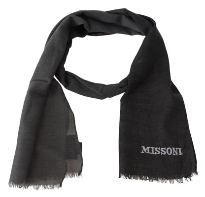 Розкішний вовняний шарф Missoni з бахромою