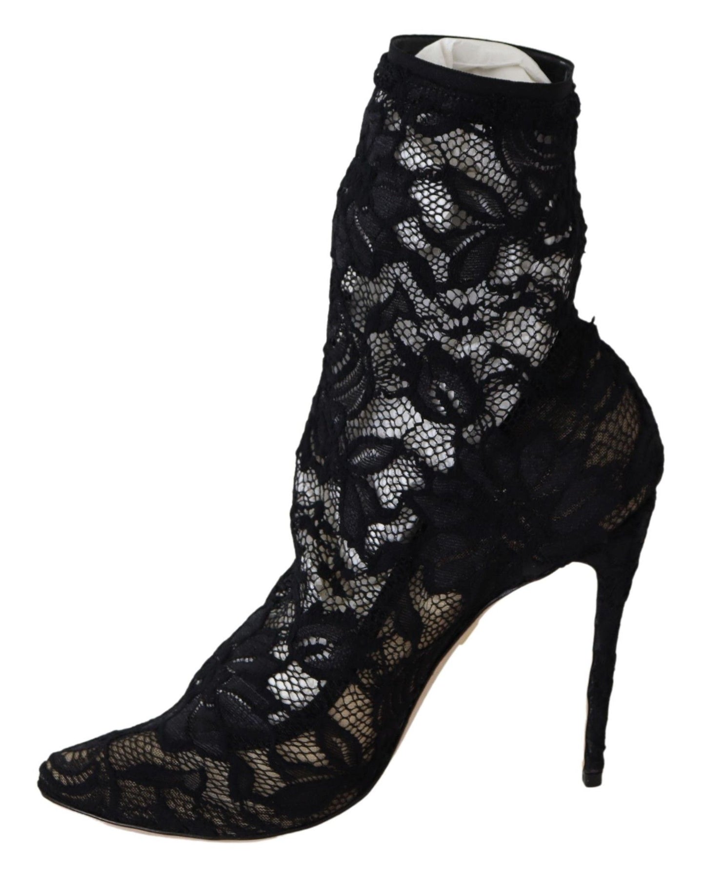 Чорні мереживні туфлі Dolce &amp; Gabbana Taormina Elegance Unleashed