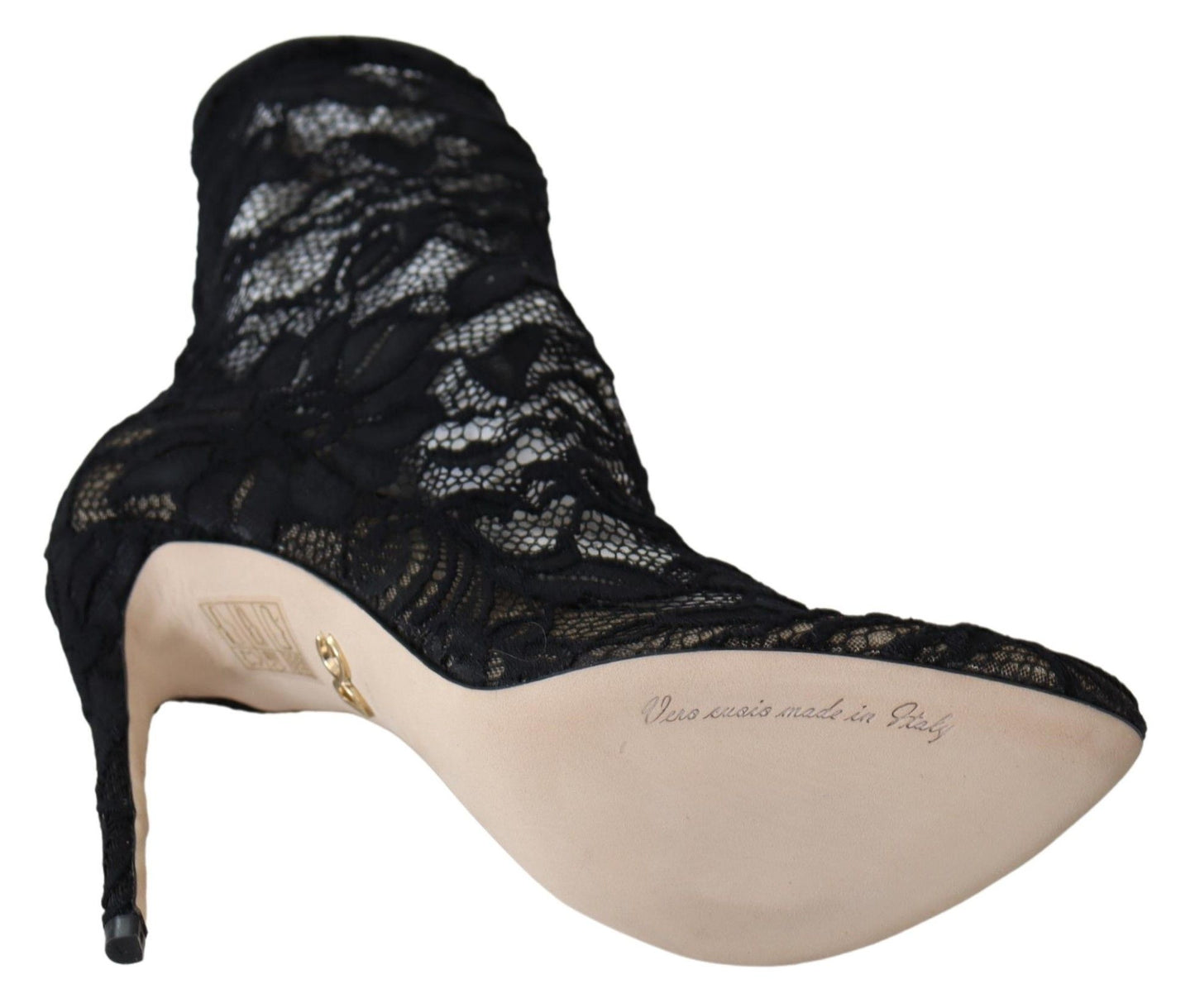 Чорні мереживні туфлі Dolce &amp; Gabbana Taormina Elegance Unleashed