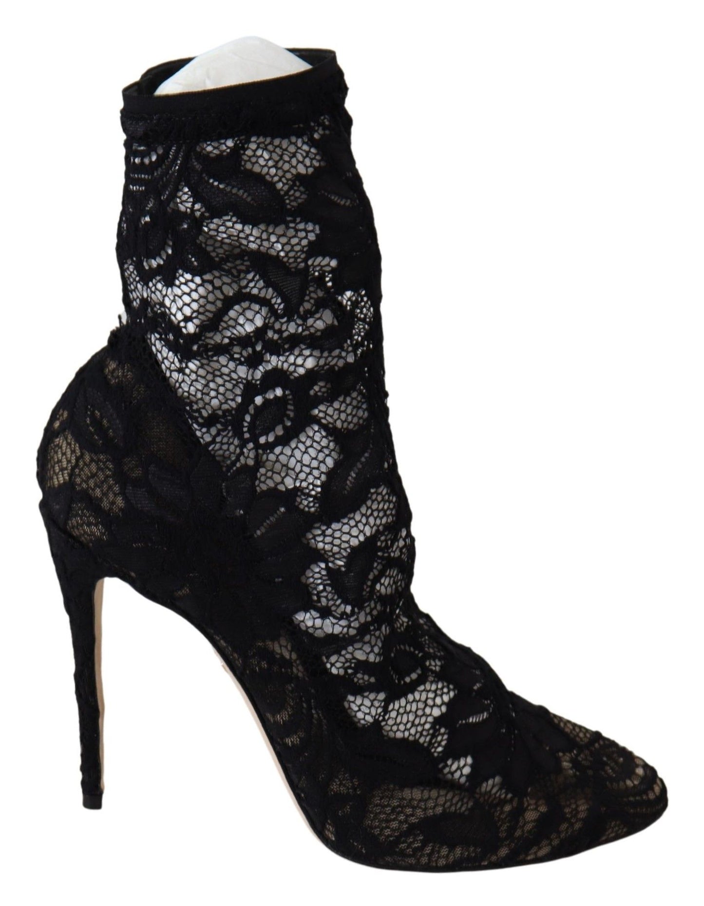 Чорні мереживні туфлі Dolce &amp; Gabbana Taormina Elegance Unleashed