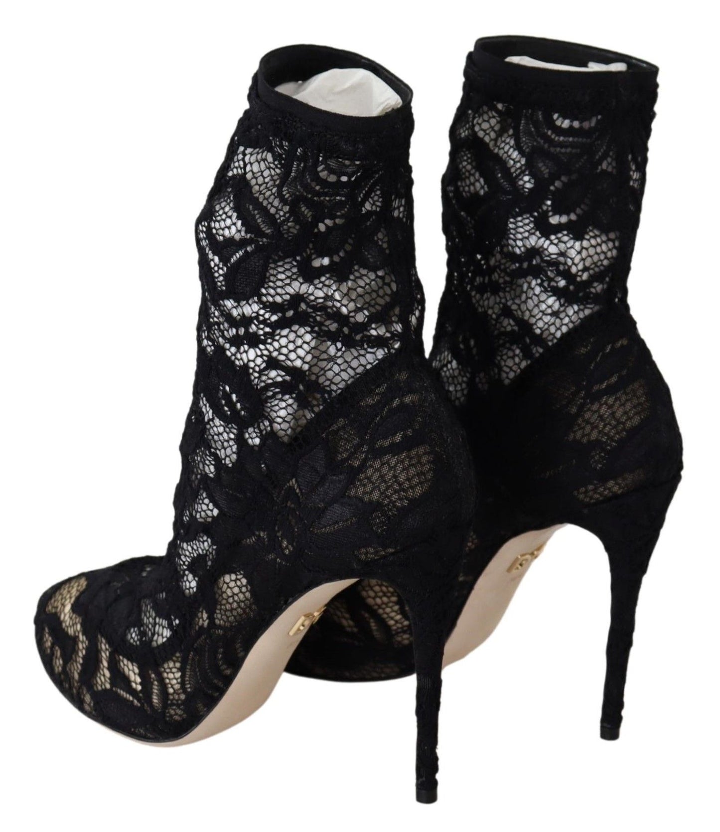 Чорні мереживні туфлі Dolce &amp; Gabbana Taormina Elegance Unleashed