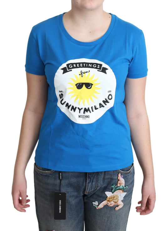 Шикарна футболка з круглим вирізом Moschino Sunny Milano