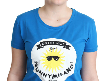 Шикарна футболка з круглим вирізом Moschino Sunny Milano