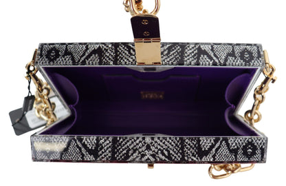 Сірий смоляний клатч Dolce &amp; Gabbana із золотими деталями