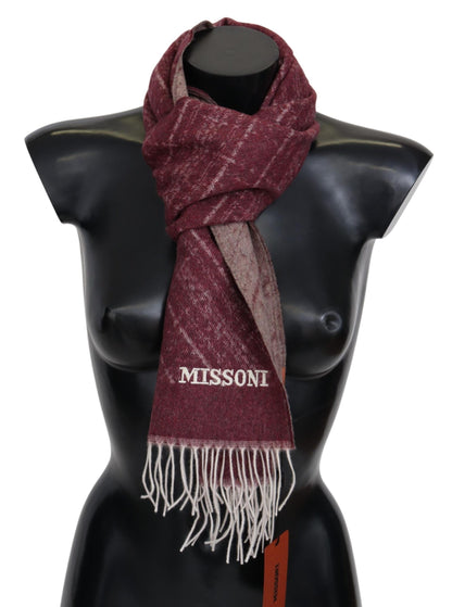 Елегантний кашеміровий шарф Missoni з бахромою