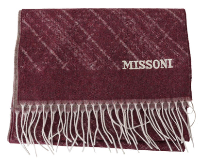 Елегантний кашеміровий шарф Missoni з бахромою