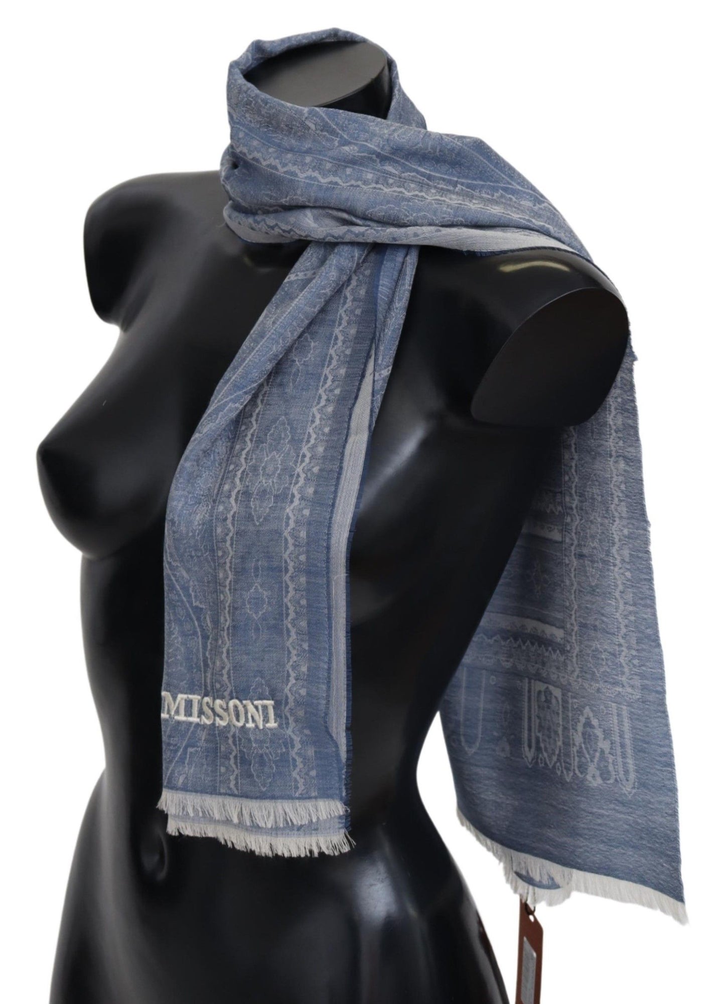 Елегантний кашеміровий шарф Missoni з малюнком