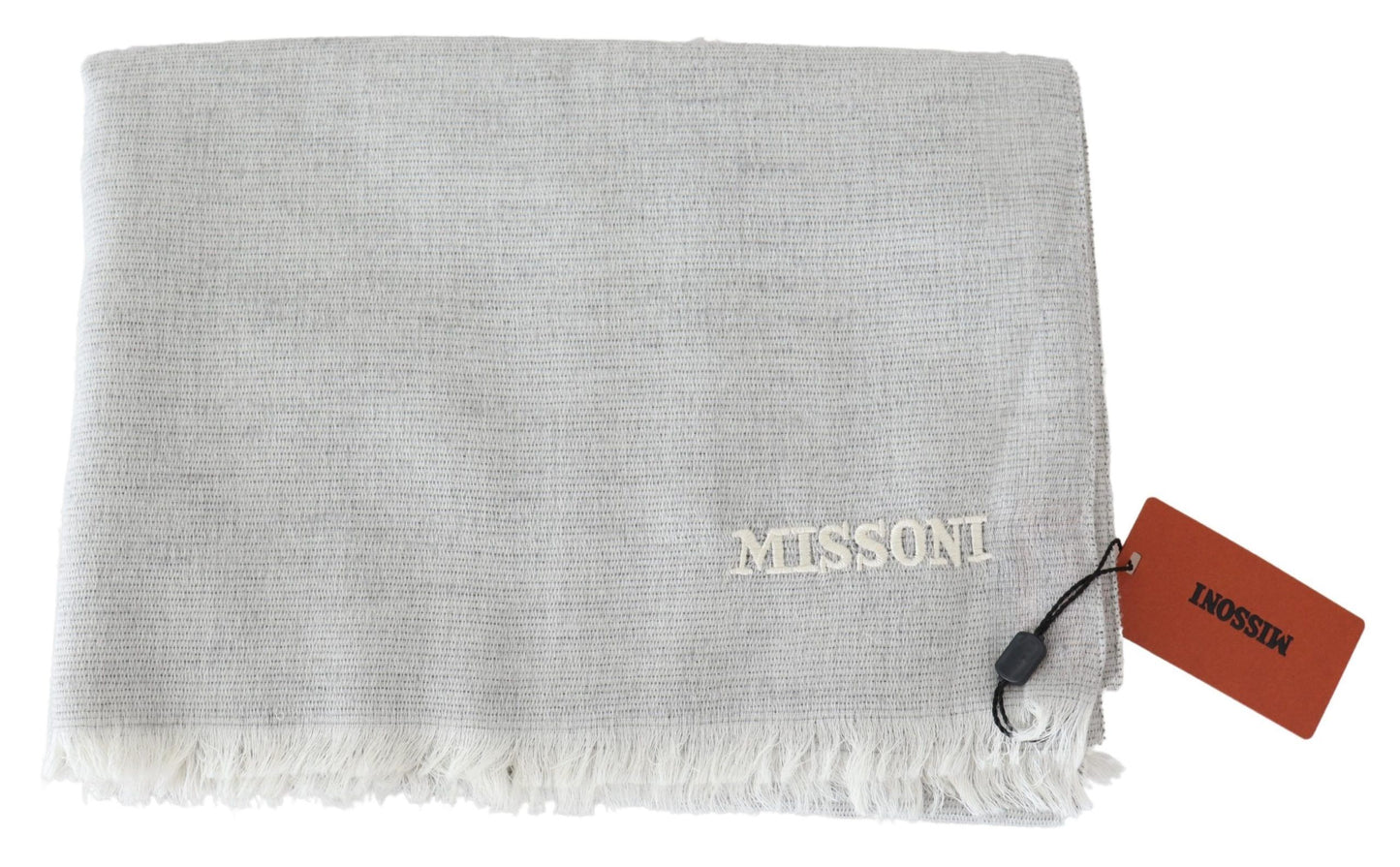 Елегантний вовняний шарф Missoni з фірмовою вишивкою