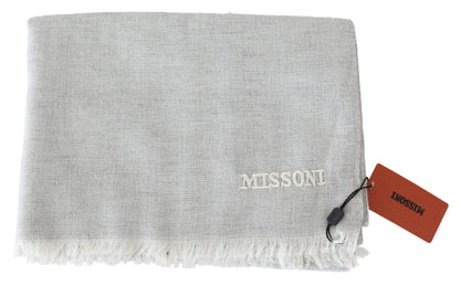 Елегантний вовняний шарф Missoni з фірмовою вишивкою