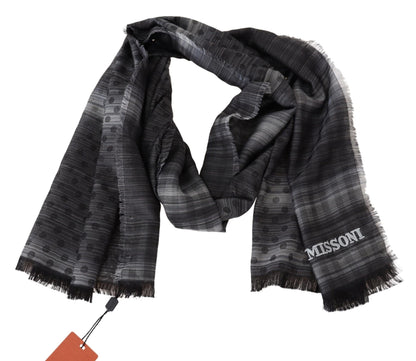 Елегантний вовняний шовковий шарф у горошок Missoni