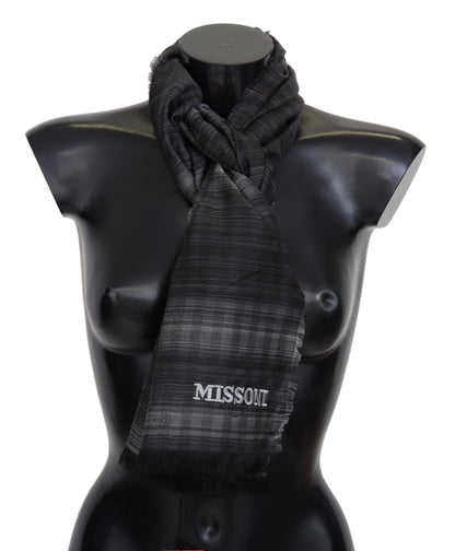 Елегантний вовняний шовковий шарф у горошок Missoni