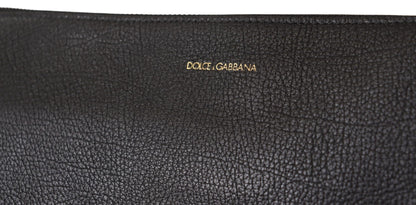 Елегантна чорна шкіряна сумка через плече Dolce &amp; Gabbana