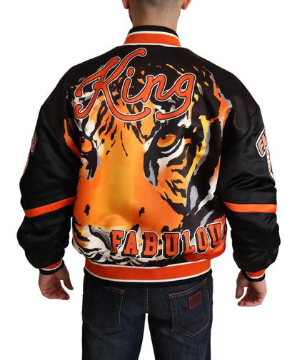 Білий бомбер Dolce &amp; Gabbana Regal Lion