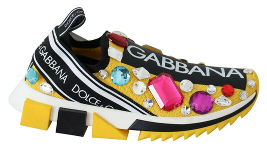 Жовті кросівки Dolce &amp; Gabbana Sorrento з прикрасами