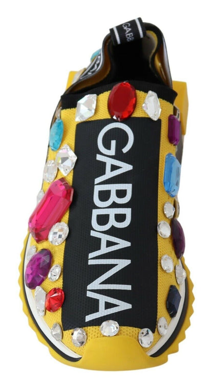 Жовті кросівки Dolce &amp; Gabbana Sorrento з прикрасами