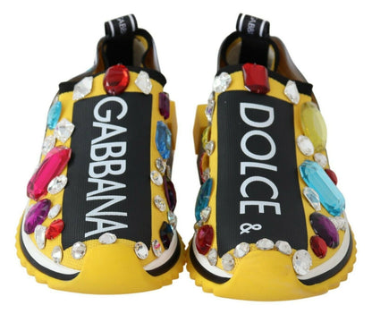 Жовті кросівки Dolce &amp; Gabbana Sorrento з прикрасами