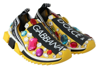 Жовті кросівки Dolce &amp; Gabbana Sorrento з прикрасами