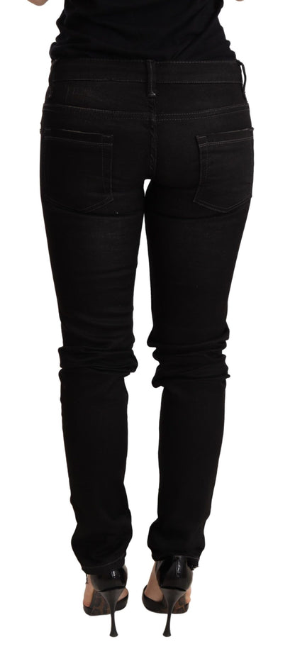 Acht Chic Black Denim з низькою талією