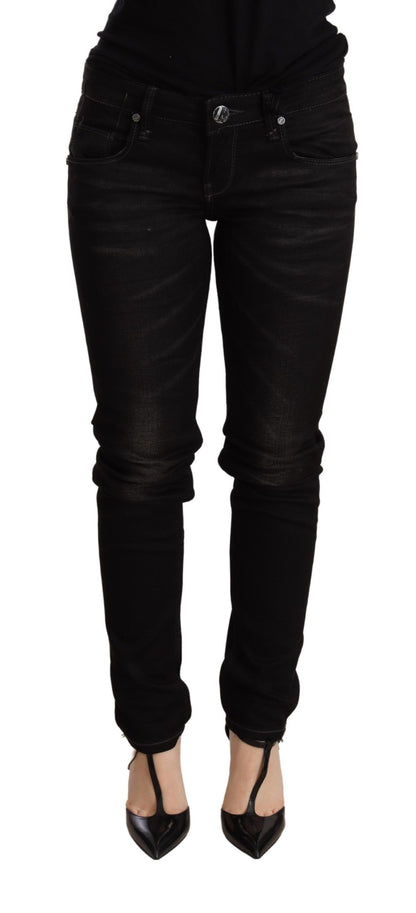 Acht Chic Black Denim з низькою талією