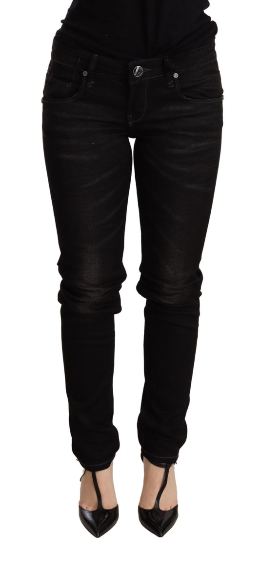 Acht Chic Black Denim з низькою талією