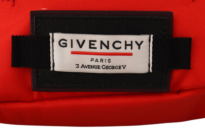 Елегантна велика червоно-чорна сумка на пояс Givenchy