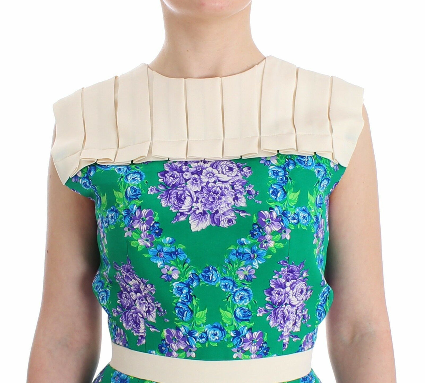 Різнобарвна сукня без рукавів Caterina Gatta Chic Artisan