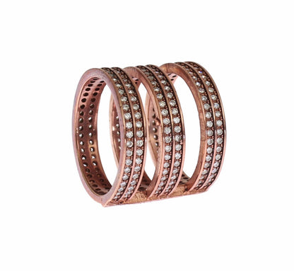 Каблучка Nialaya Dazzling Pink Gold CZ CZ Crystal