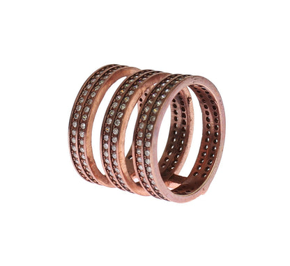 Каблучка Nialaya Dazzling Pink Gold CZ CZ Crystal