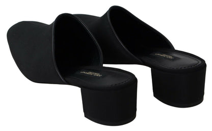 Розкішні чорні сандалі Dolce &amp; Gabbana Grosgrain