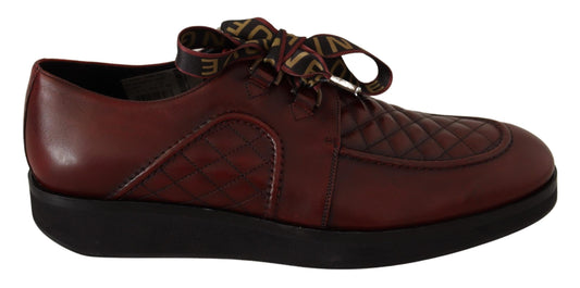 Елегантне шкіряне взуття Dolce &amp; Gabbana Bordeaux Derby