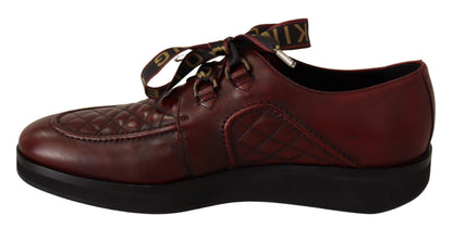 Елегантне шкіряне взуття Dolce &amp; Gabbana Bordeaux Derby